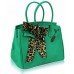 Cute Black Fashion Scarf Tote Handbag in Six Different Colours